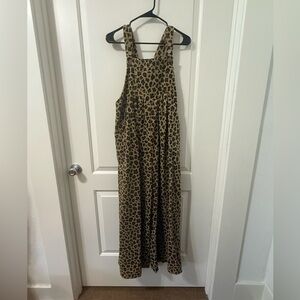 SOLD / Leopard Wide Leg Romper
